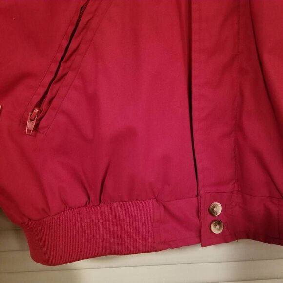 Vintage Haband Red Bomber Jacket L - Picture 7 of 8